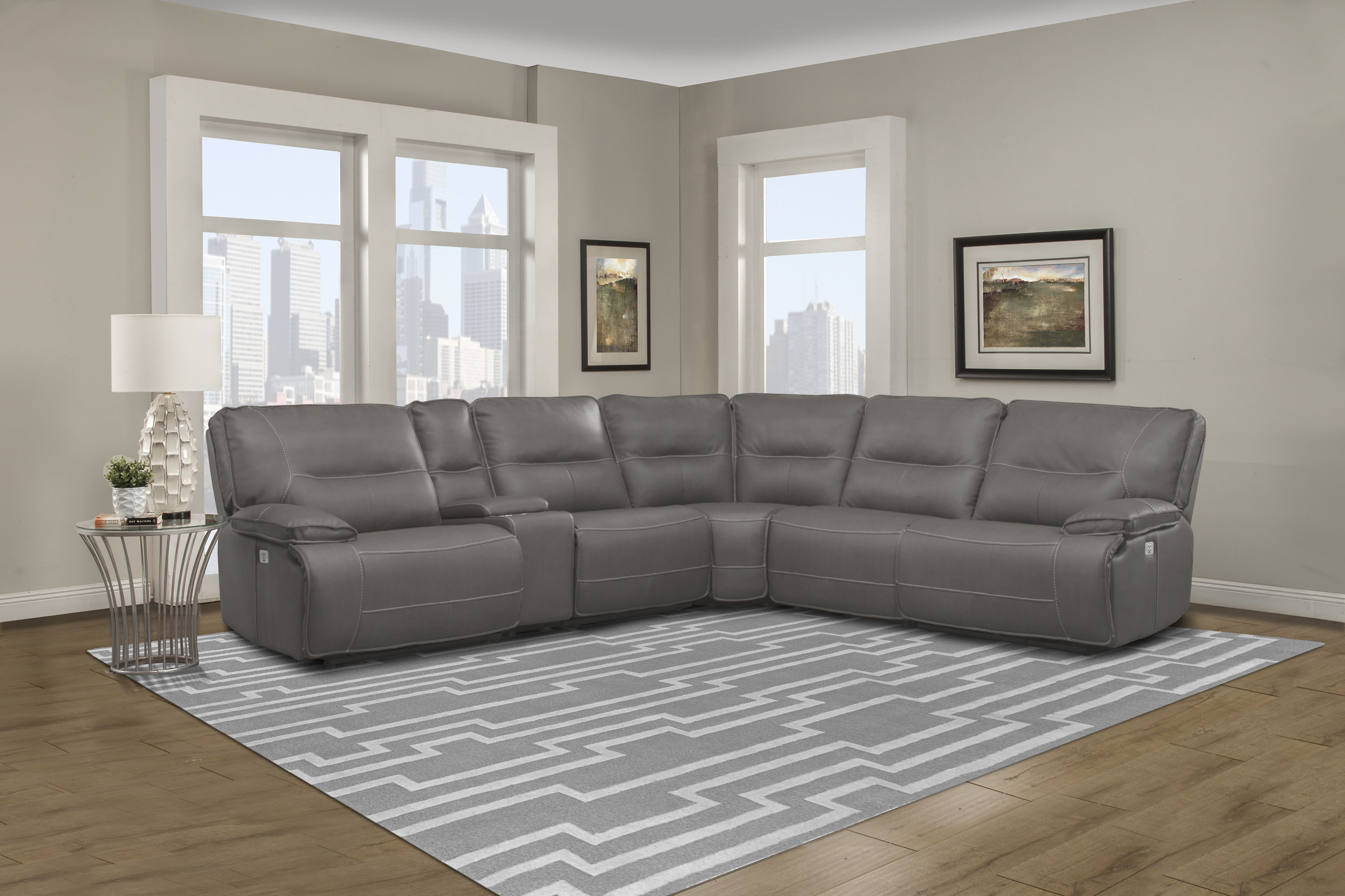 Spartacus - 6 Piece Power Reclining Sectional - Premium Reclining Sectionals from Parker Living - Just $3372.50! Shop now at brett interiors