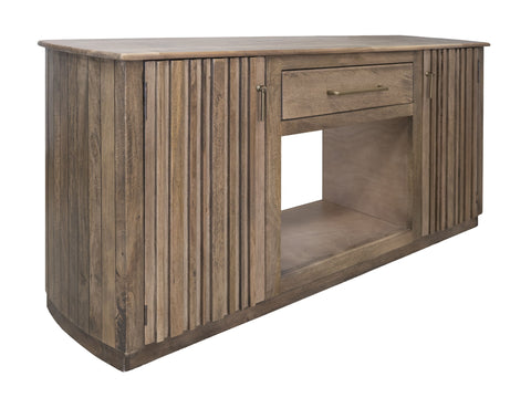 Mezquite - 1 Drawer 2 Doors Fireplace TV Stand 70 - Mezquite Brown - Premium Fireplace TV Stands from International Furniture Direct - Just $1162.50! Shop now at brett interiors