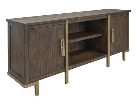 Onix - 2 Door TV Stand - Mahogany Brown - Premium TV Stands from International Furniture Direct - Just $1312.50! Shop now at brett interiors