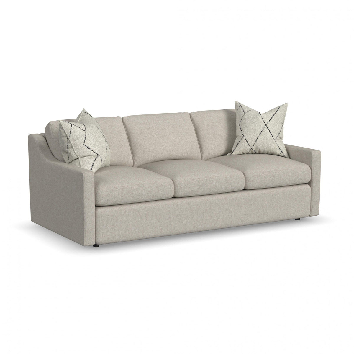 Sky - Upholstered Sofa - Pearl Silver - Premium Stationary Sofas from Flexsteel - Just $2250! Shop now at brett interiors