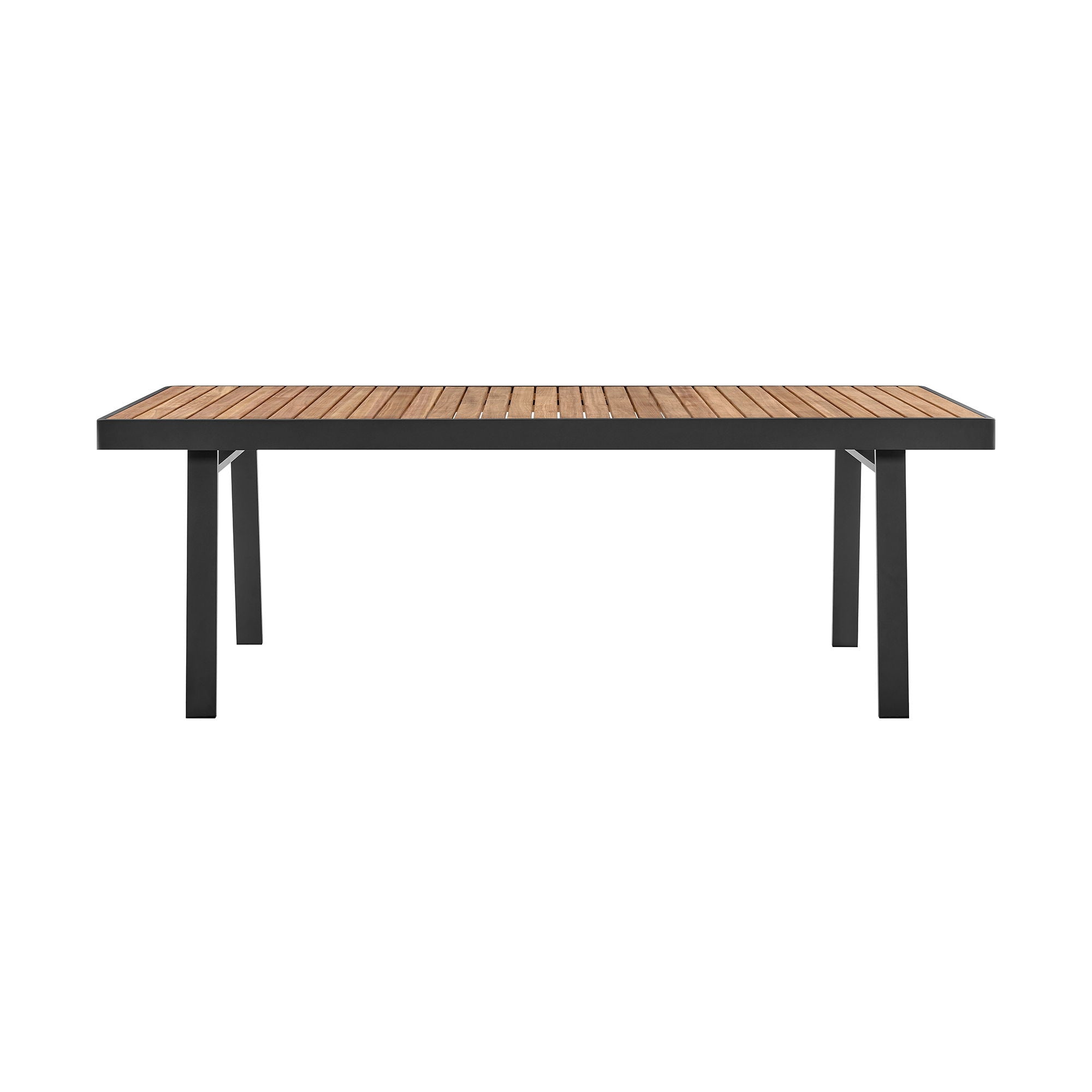 Nofi - Outdoor Patio Dining Table - Charcoal / Teak - Premium Dining Tables from Armen Living - Just $2297.50! Shop now at brett interiors