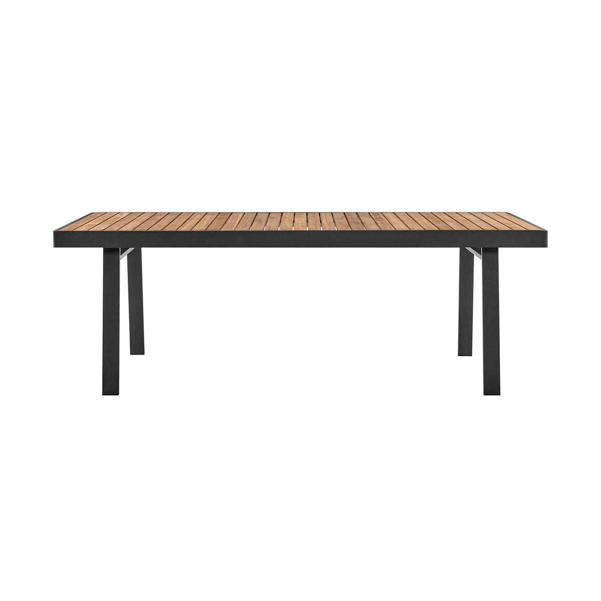 Nofi - Outdoor Patio Dining Table - Charcoal / Teak - Premium Dining Tables from Armen Living - Just $2297.50! Shop now at brett interiors