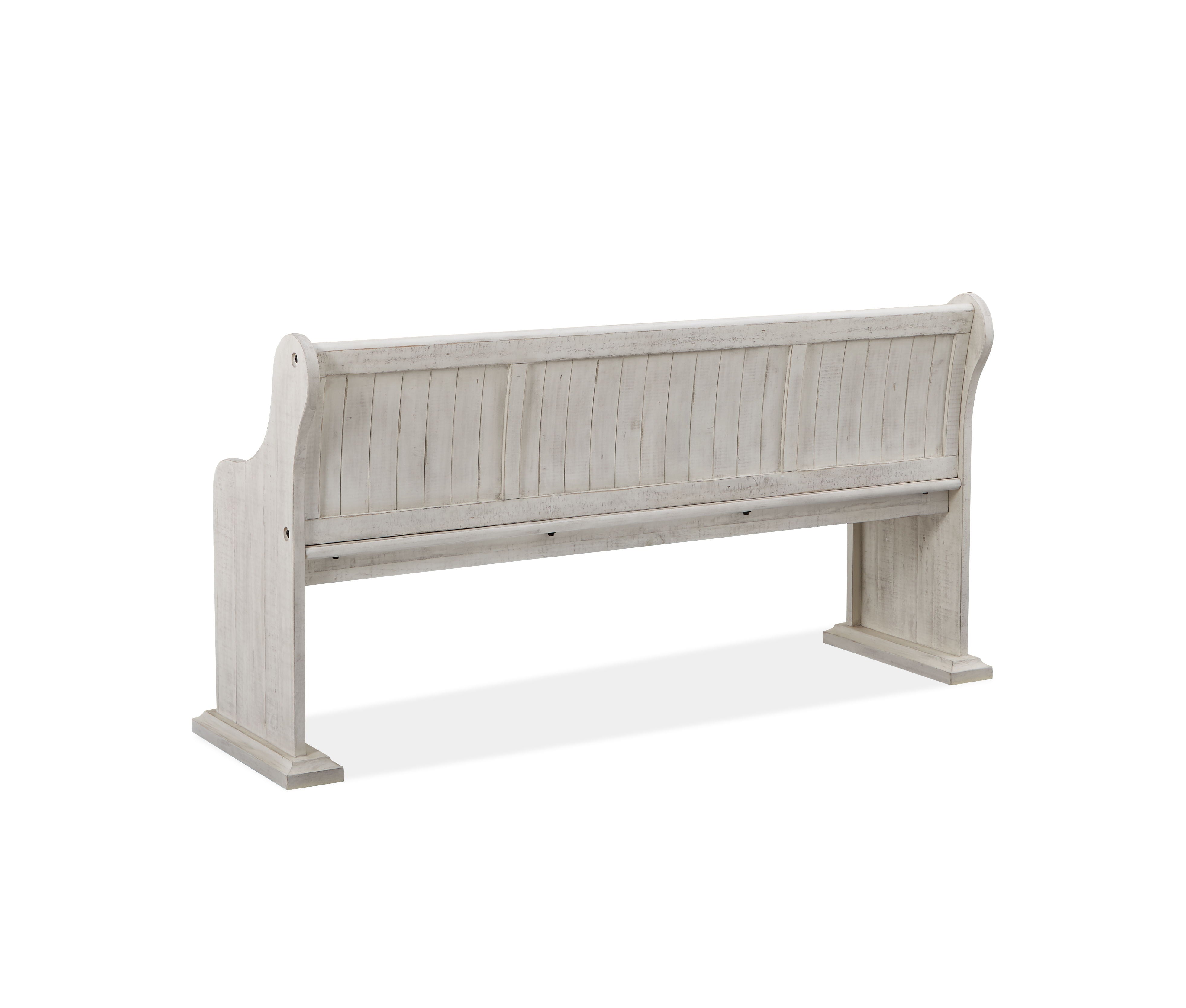 Bronwyn - Bench With Back - Alabaster - Premium Dining Benches from Magnussen Furniture - Just $725! Shop now at brett interiors