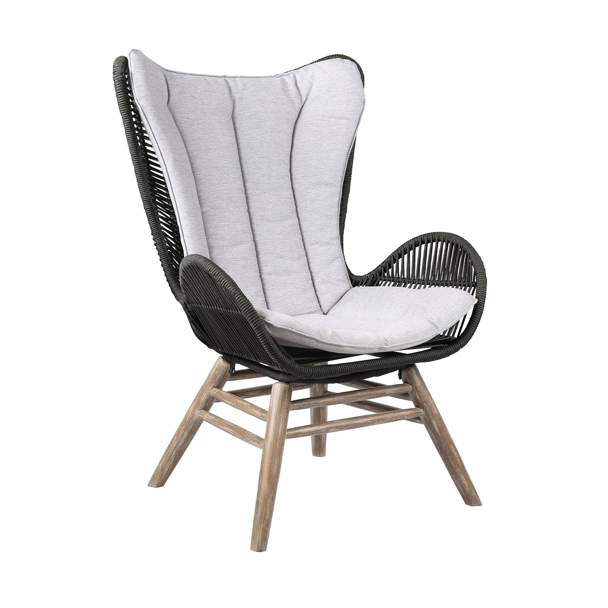 King - Indoor / Outdoor Lounge Chair - Premium Accent Chairs from Armen Living - Just $630! Shop now at brett interiors