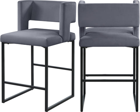 Caleb - Counter Stool (Set of 2) - Premium Stool Sets from Meridian Furniture - Just $650! Shop now at brett interiors