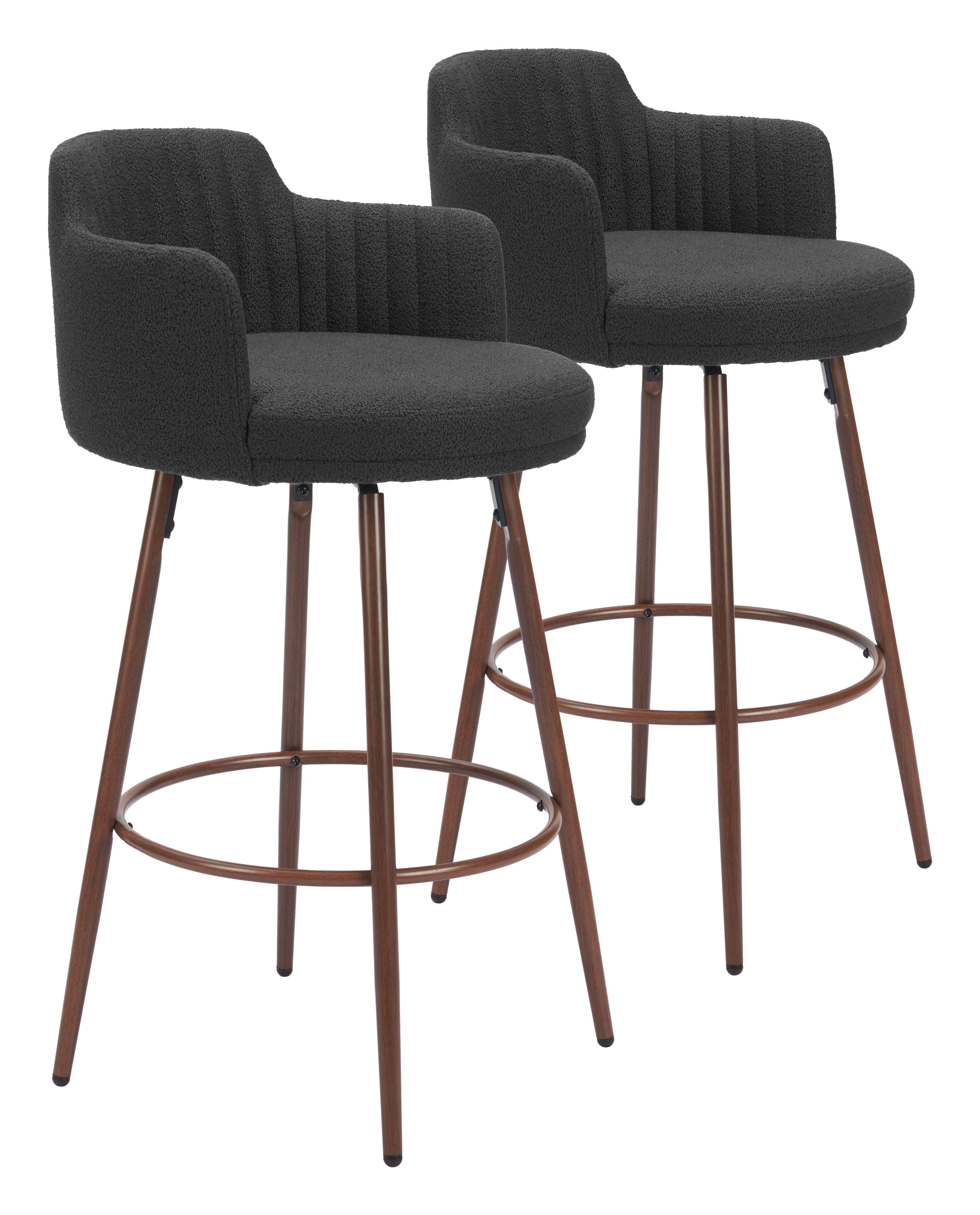 Kono - Swivel Barstool (Set of 2) - Premium Stool Sets from Zuo Modern - Just $1250! Shop now at brett interiors