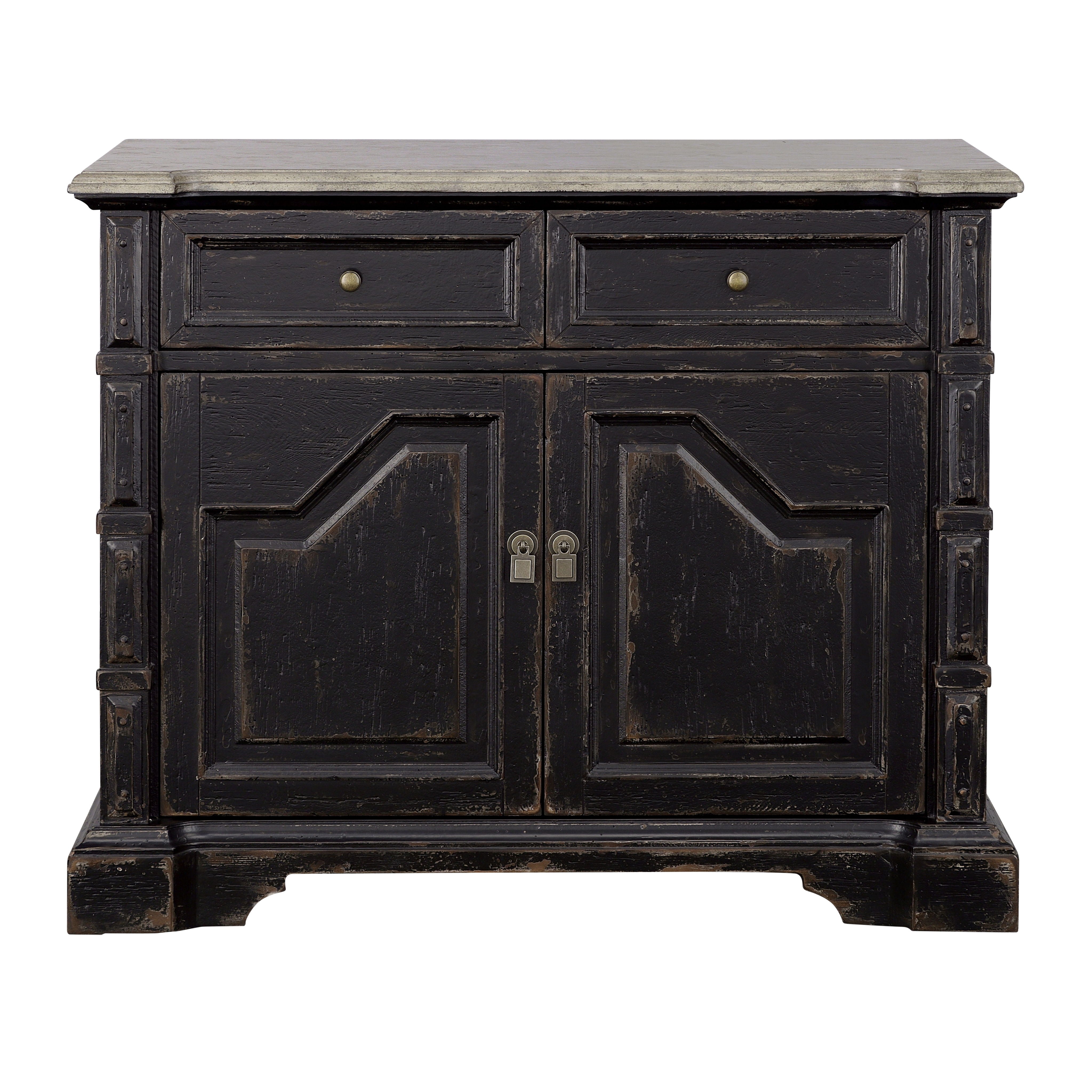 Midnight Storm - Two Door Two Drawer Cabinet - Off White - Premium Accent Cabinets from Coast2Coast Home - Just $3712.50! Shop now at brett interiors