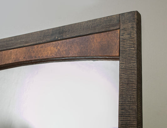 Blackburn - Mirror - Charred Brown - Premium Bedroom Mirrors from International Furniture Direct - Just $375! Shop now at brett interiors