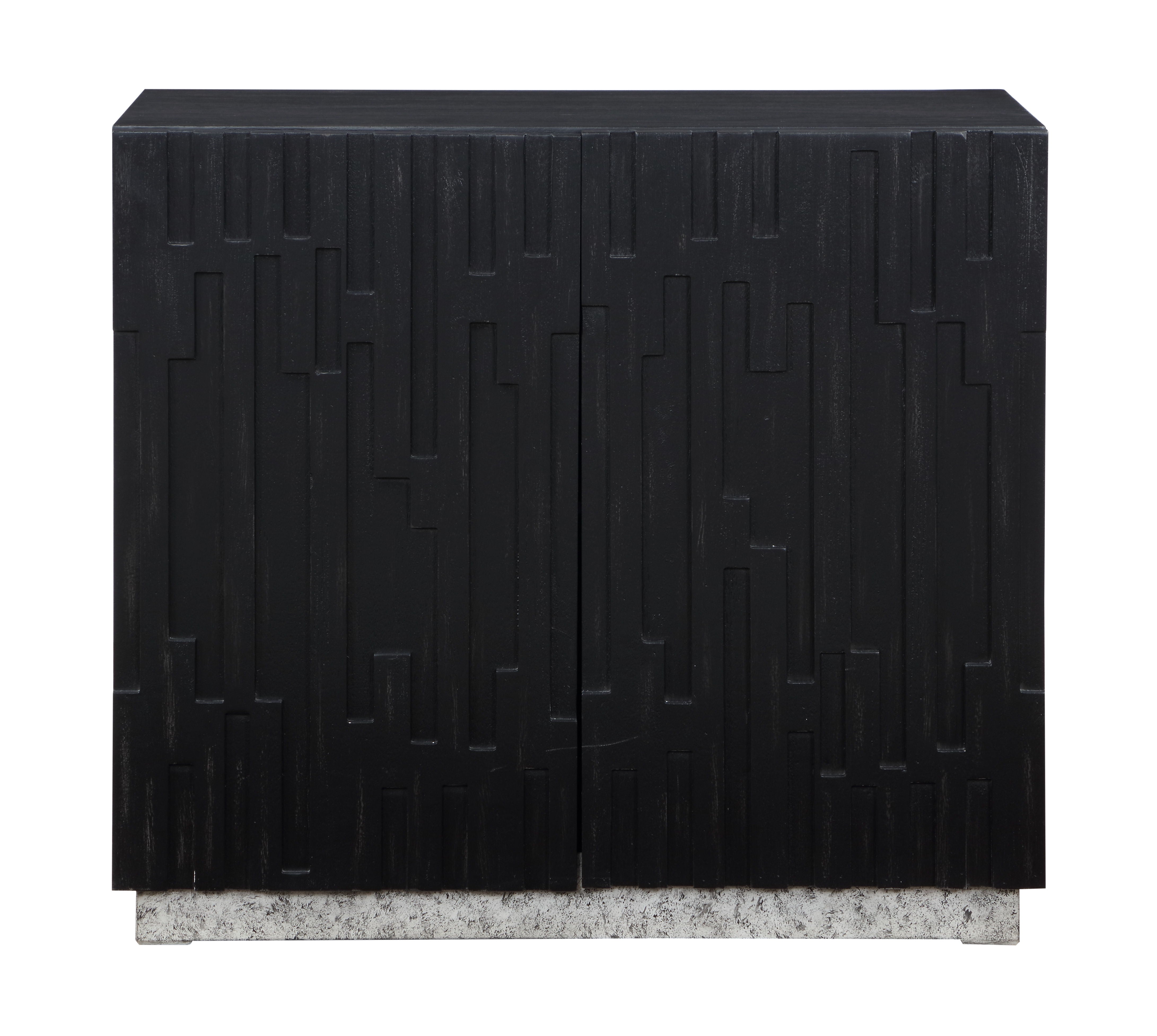 Andorra - Two Door Cabinet - Black - Premium Accent Cabinets from Coast2Coast Home - Just $2475! Shop now at brett interiors