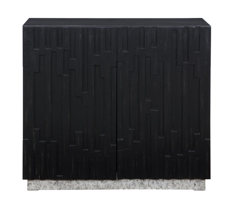 Andorra - Two Door Cabinet - Black - Premium Accent Cabinets from Coast2Coast Home - Just $2475! Shop now at brett interiors