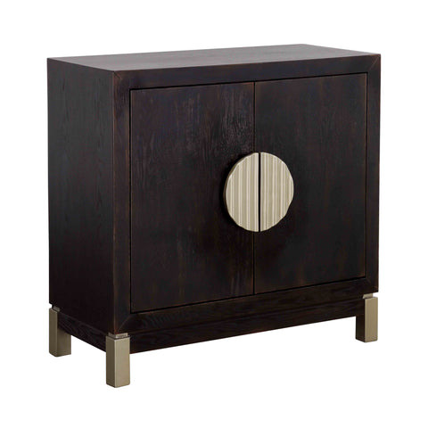 Medici - Two Door Cabinet - Black / Gold - Premium Accent Cabinets from Coast2Coast Home - Just $2557.50! Shop now at brett interiors