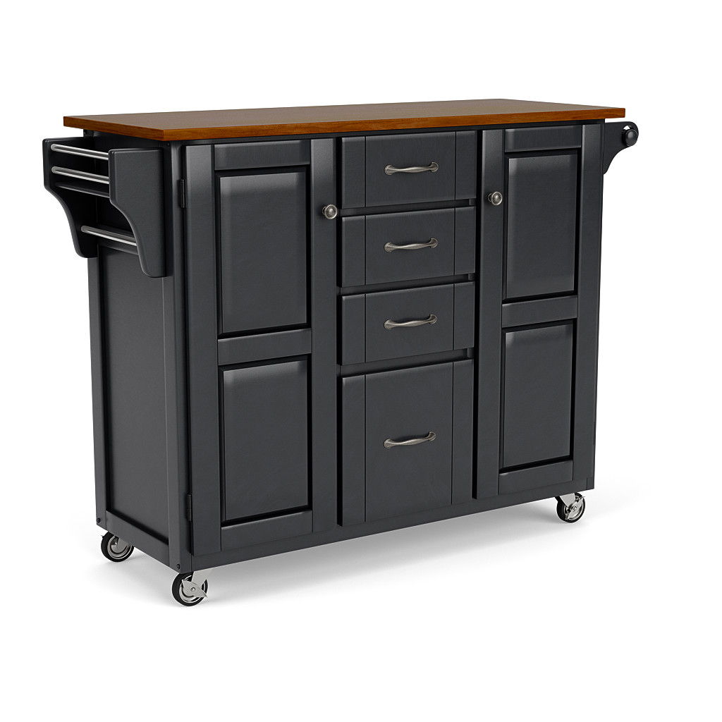 Create-A-Cart - Kitchen Cart With Wood Top - Premium Islands & Carts from Homestyles - Just $1002.48! Shop now at brett interiors