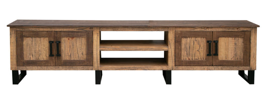 Olivo - 93" TV Stand - Natural Brown - Premium TV Stands from International Furniture Direct - Just $1150! Shop now at brett interiors