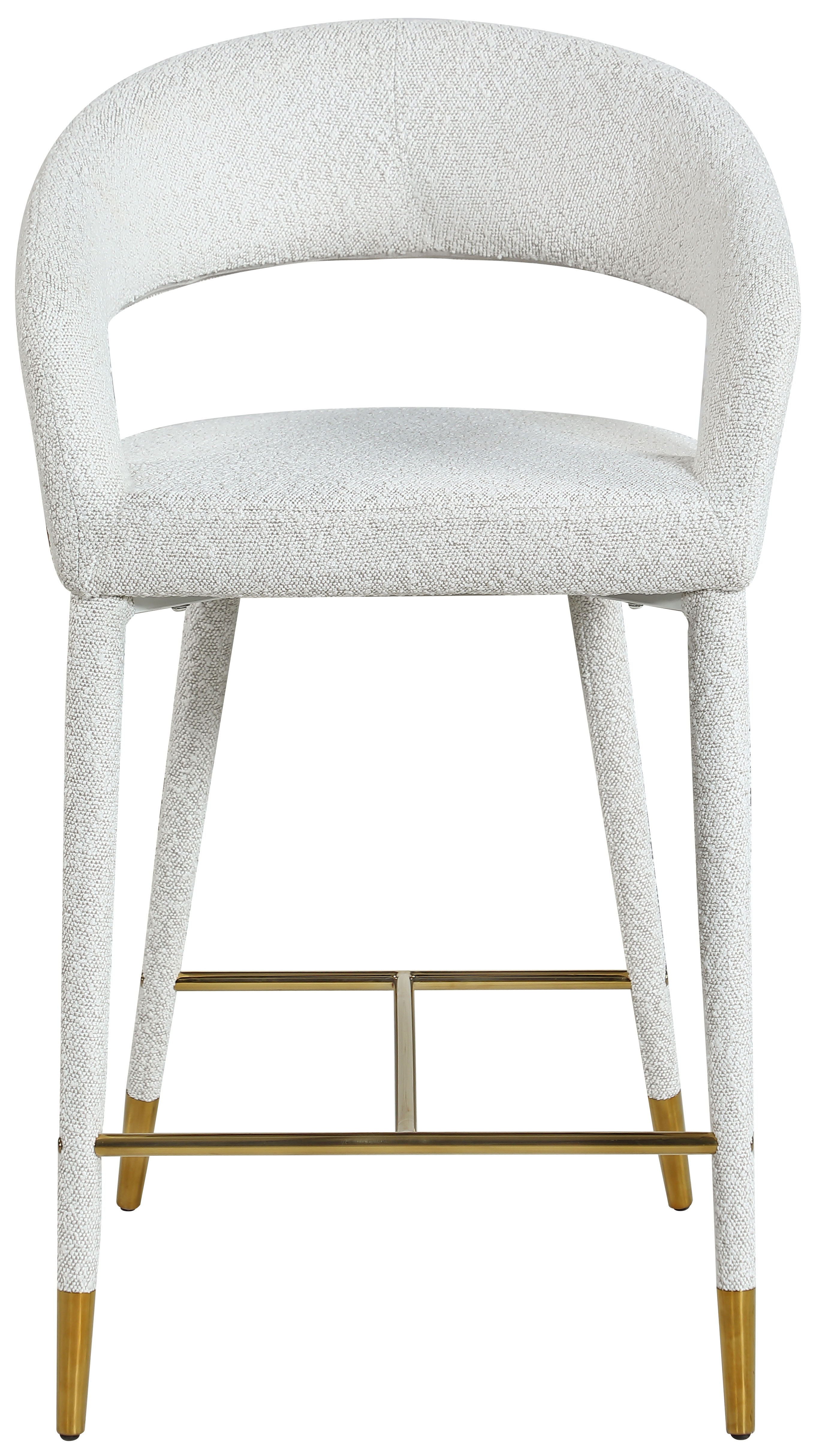 Destiny - Stool - Cream - Fabric - Premium Adjustable Height from Meridian Furniture - Just $575! Shop now at brett interiors