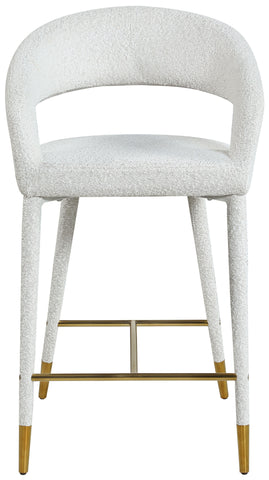 Destiny - Stool - Cream - Fabric - Premium Adjustable Height from Meridian Furniture - Just $575! Shop now at brett interiors