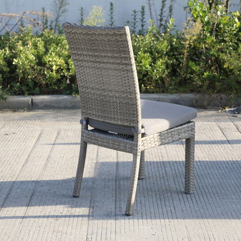 Balcones - Outdoor Wicker Dining Chairs With Cushions (Set of 8) - Premium Chair Sets from Gather Craft - Just $2035! Shop now at brett interiors