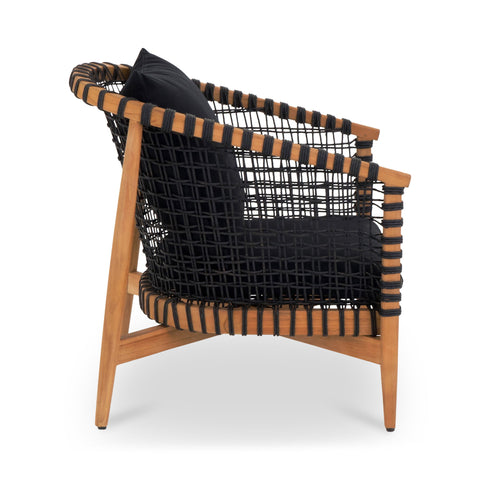 Kuna - Outdoor Lounge Chair - Black - Premium Lounge Chairs from Moe's Home Collection - Just $2497.50! Shop now at brett interiors