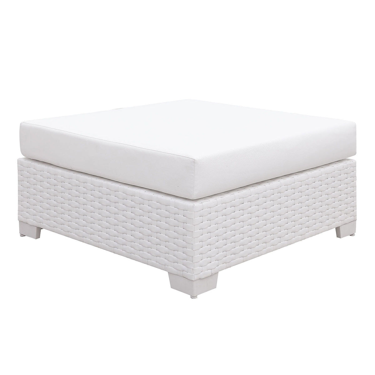 Somani - Large Ottoman - White - Premium Ottomans from Furniture of America - Just $562.50! Shop now at brett interiors