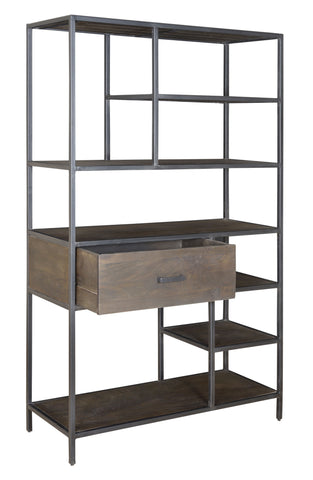 Kramer - One Drawer Bookcase - Ancia Smoke - Premium Etageres from Coast2Coast Home - Just $3712.50! Shop now at brett interiors