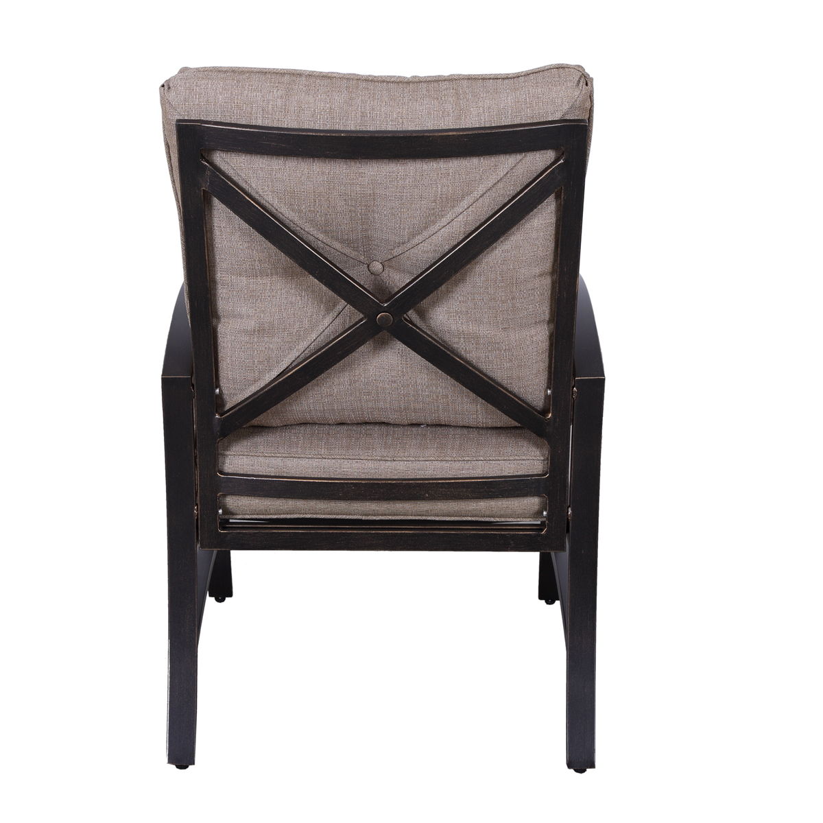 Modern Dining Chair With Back And Seat Cushion (Set of 2) - Antique Bronze - Premium Chair Sets from Gather Craft - Just $784! Shop now at brett interiors