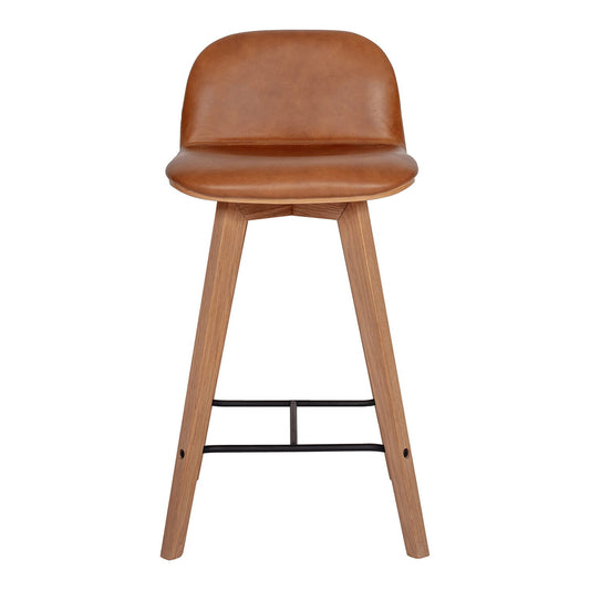 Napoli - Leather Counter Stool - Tan - Premium Counter Height (24"-27") from Moe's Home Collection - Just $1647.50! Shop now at brett interiors