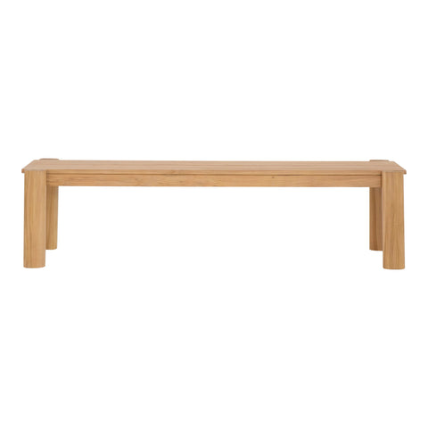 Tempo - Outdoor Dining Bench - Light Brown - Premium Dining Benches from Moe's Home Collection - Just $1997.50! Shop now at brett interiors