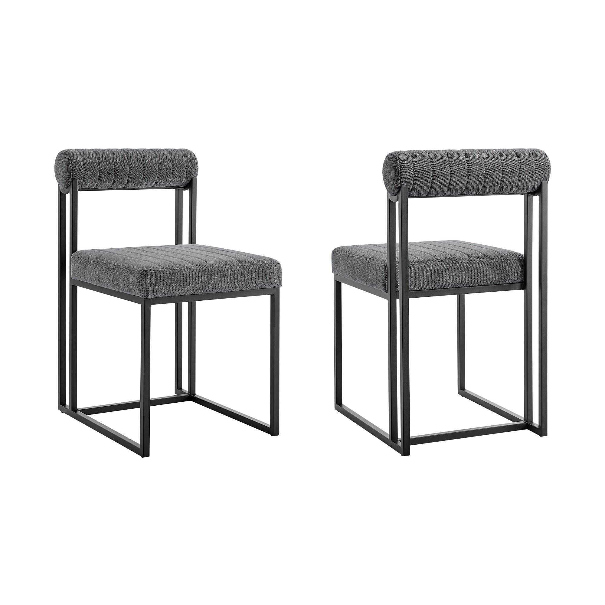 Anastasia - Dining Chair (Set of 2) - Black Legs - Premium Chair Sets from Armen Living - Just $700! Shop now at brett interiors