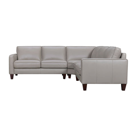 Summit - 3 Piece Leather Sectional Sofa - Premium Stationary Sectionals from Armen Living - Just $6207.50! Shop now at brett interiors