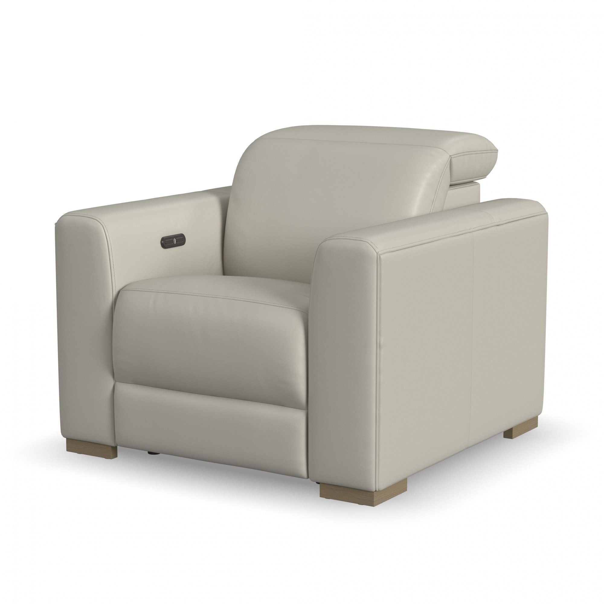 Aurora - Power Recliner With Power Headrest - Pearl Silver - Premium Reclining Chairs from Flexsteel - Just $2250! Shop now at brett interiors