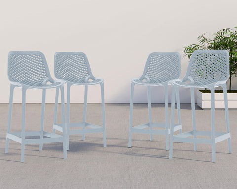 Mykonos - Outdoor Patio Stool Set - Premium Stool Sets from Meridian Furniture - Just $750! Shop now at brett interiors