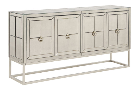 Giselle - Four Door Credenza - Bette Mirror / Gold - Premium Credenzas from Coast2Coast Home - Just $4950! Shop now at brett interiors