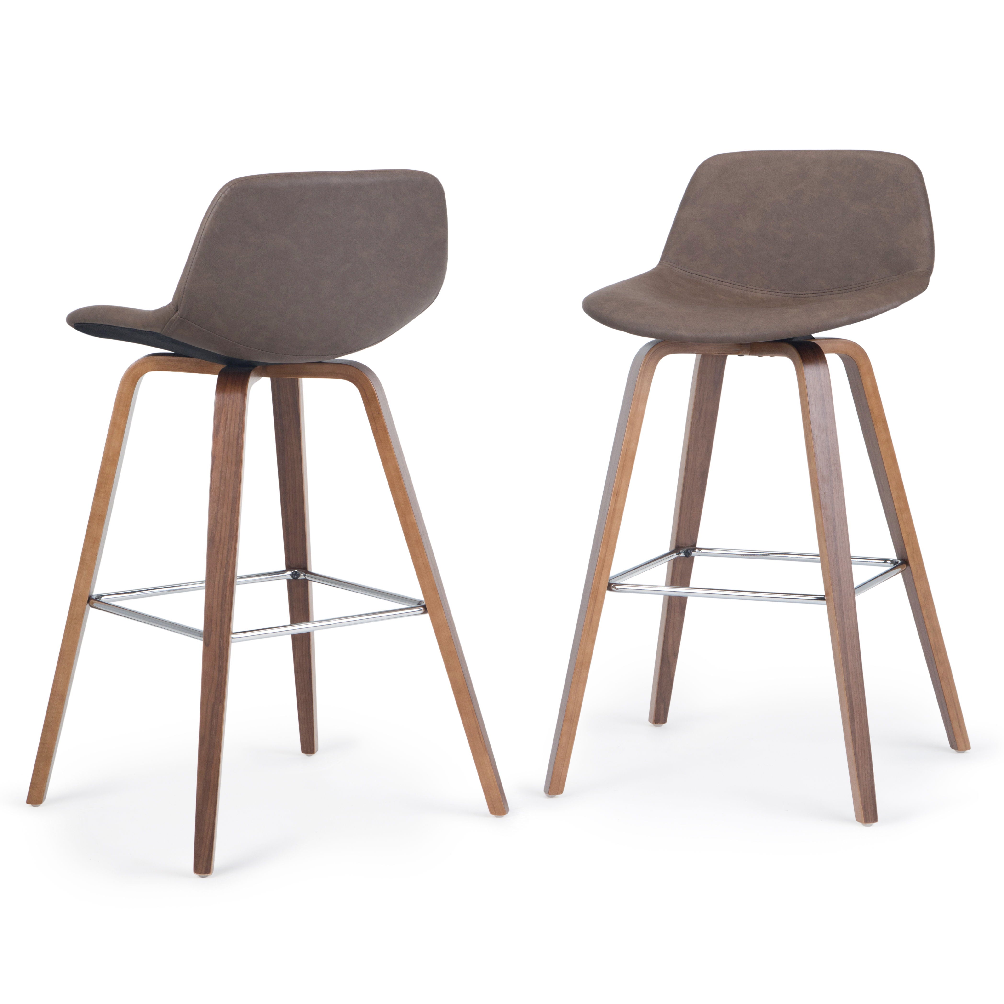 Randolph - Bentwood Counter Height Stool (Set of 2) - Premium Stool Sets from Simpli Home - Just $276! Shop now at brett interiors