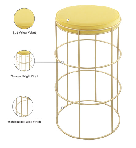 Rebar - Counter Stool - Premium Counter Height (24"-27") from Meridian Furniture - Just $237.50! Shop now at brett interiors