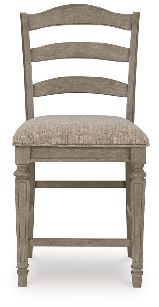 Lodenbay - Antique Gray - Upholstered Barstool (Set of 2) - Premium Stool Sets from Signature Design by Ashley® - Just $329.20! Shop now at brett interiors