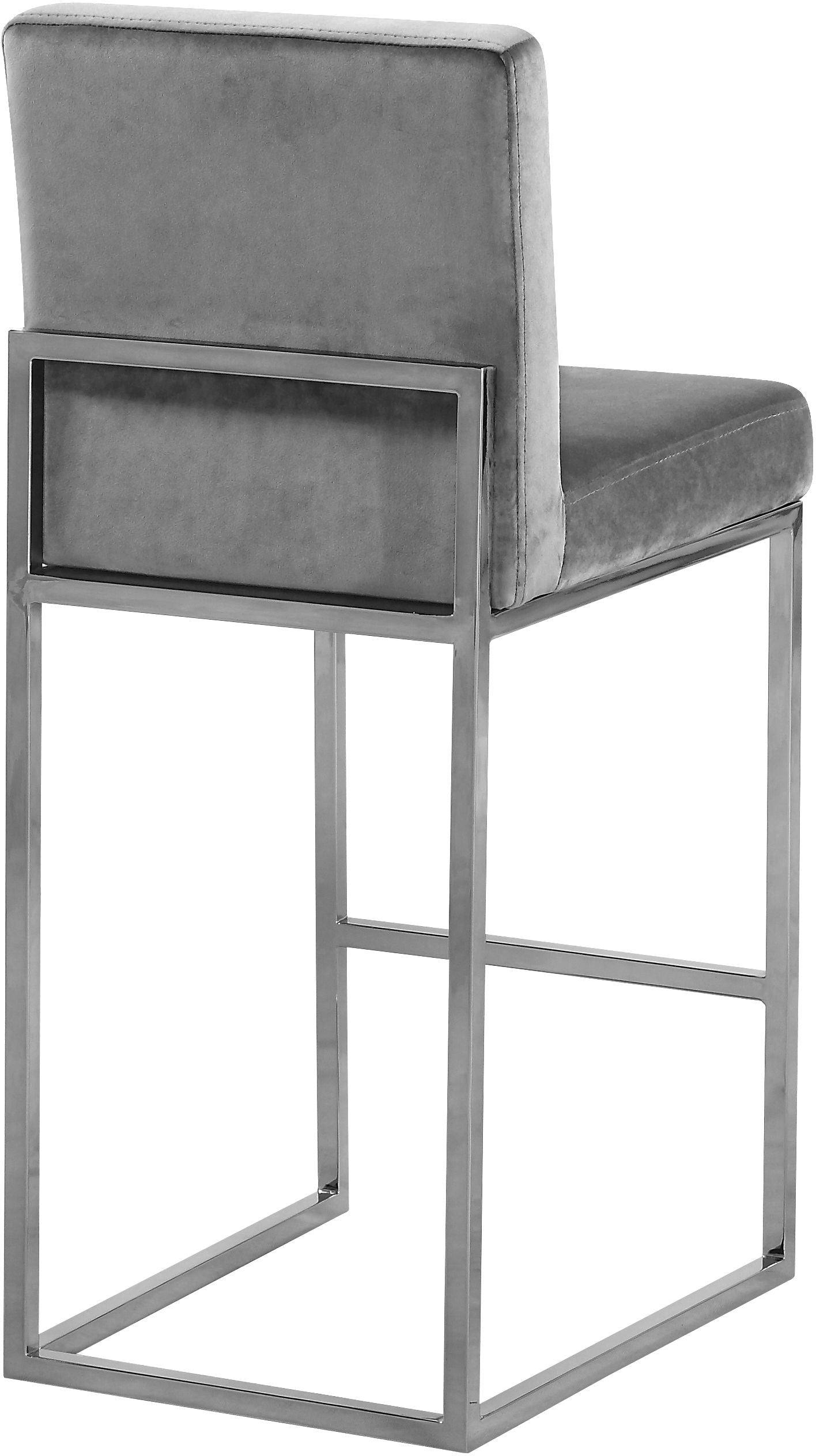 Giselle - Stool with Chrome Legs - Premium Adjustable Height from Meridian Furniture - Just $337.50! Shop now at brett interiors