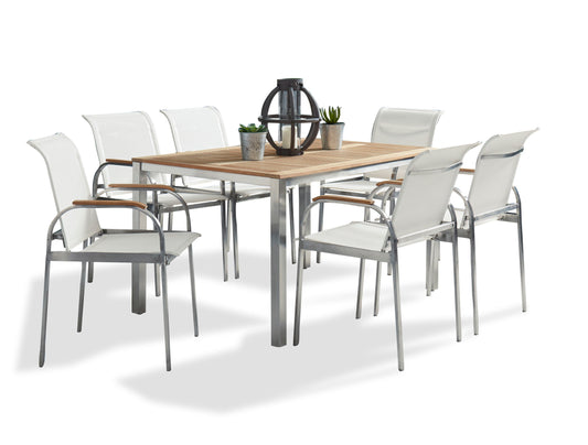 Aruba - Outdoor Dining Set - Premium 7 Piece Outdoor Sets from Homestyles - Just $5567.48! Shop now at brett interiors