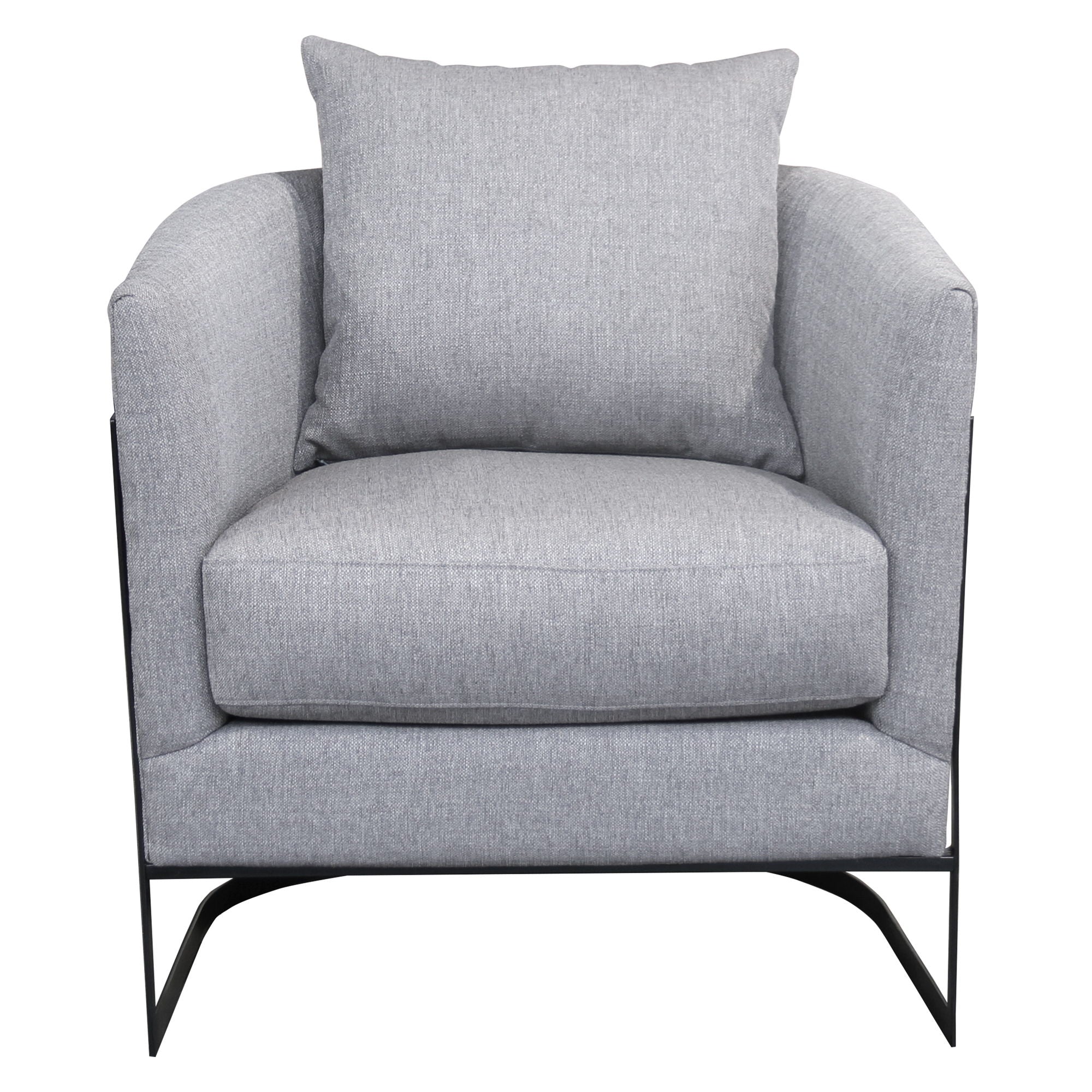 Swan - Contemporary Accent Chair - Black / Gray - Premium Accent Chairs from Armen Living - Just $1030! Shop now at brett interiors