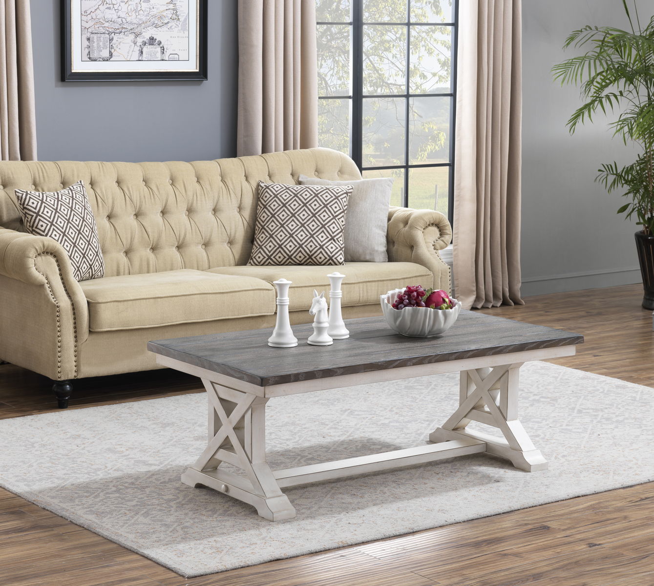 Bar Harbor II - Accent Side End Table With Plank Style Top And Trestle Base - Premium Dining Tables from Coast2Coast Home - Just $1402.50! Shop now at brett interiors