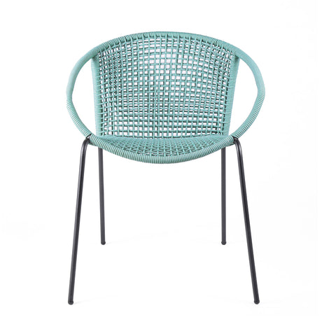 Snack - Indoor / Outdoor Stackable Steel Dining Chair (Set of 2) - Premium Chair Sets from Armen Living - Just $560! Shop now at brett interiors