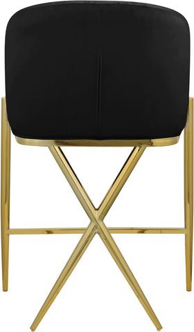 Xavier - Counter Stool with Gold Legs - Premium Counter Height (24"-27") from Meridian Furniture - Just $475! Shop now at brett interiors