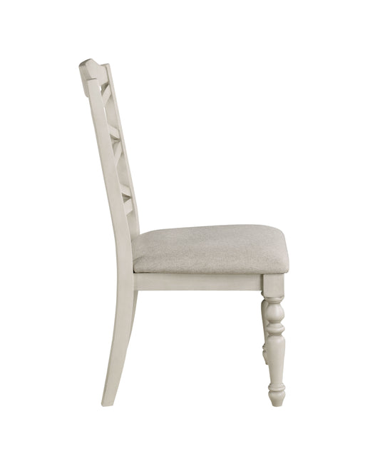 Jennifer - Dining Side Chair (Set of 2) - White - Premium Chair Sets from New Classic - Just $275! Shop now at brett interiors