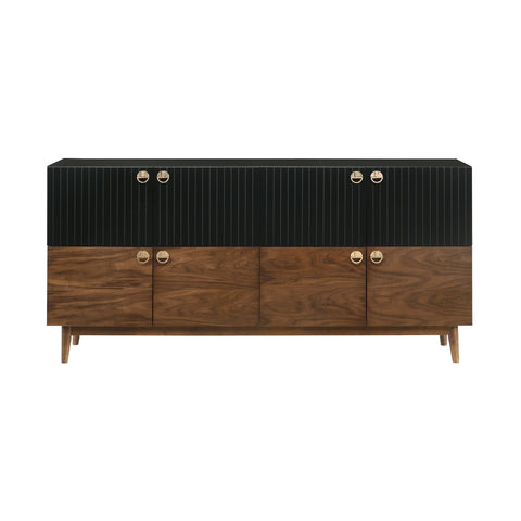 Amigo - Veneer Buffet - Black / Walnut - Premium Buffets from Armen Living - Just $1240! Shop now at brett interiors