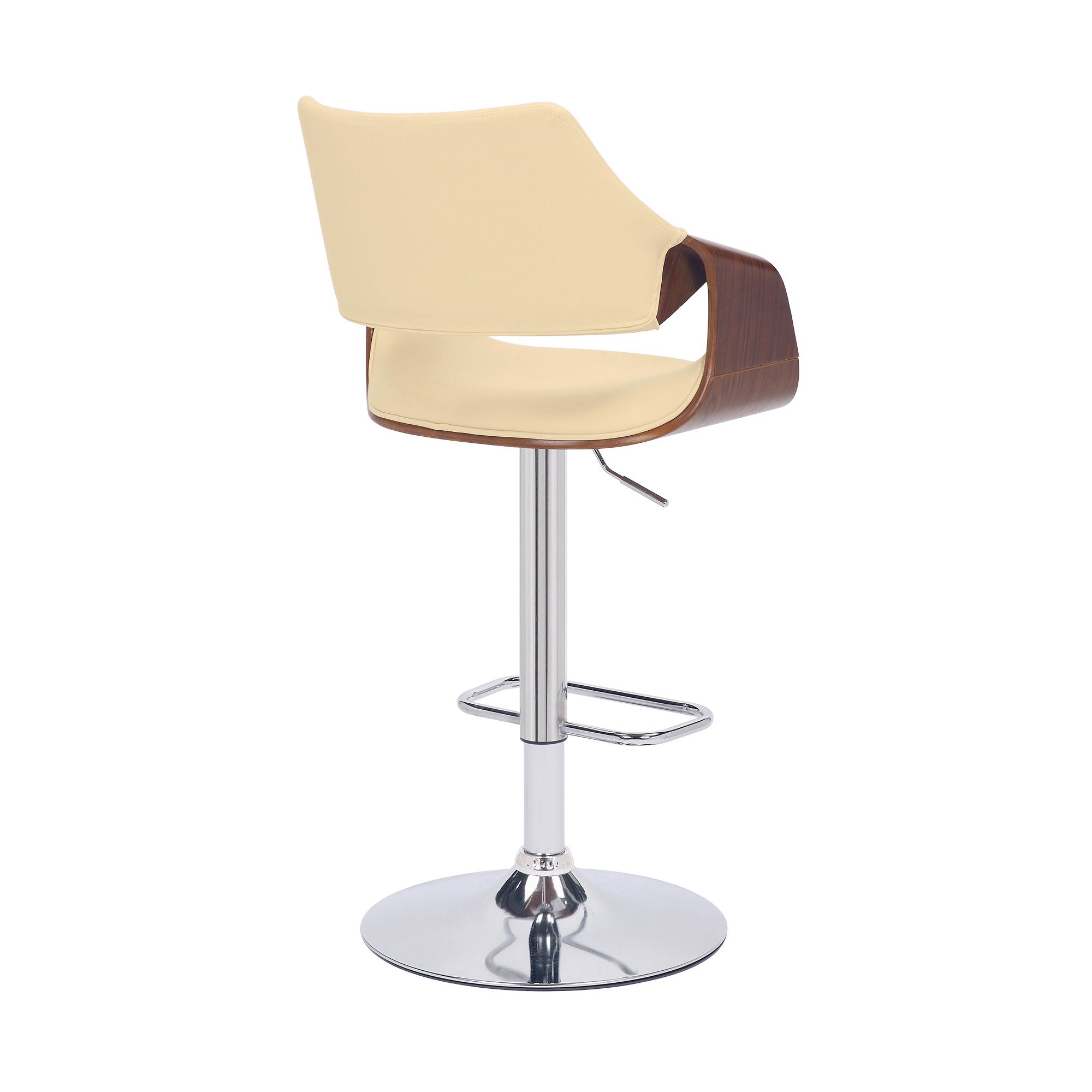 Aspen - Adjustable Bar Stool Chrome Base - Premium Adjustable Height from Armen Living - Just $262.50! Shop now at brett interiors