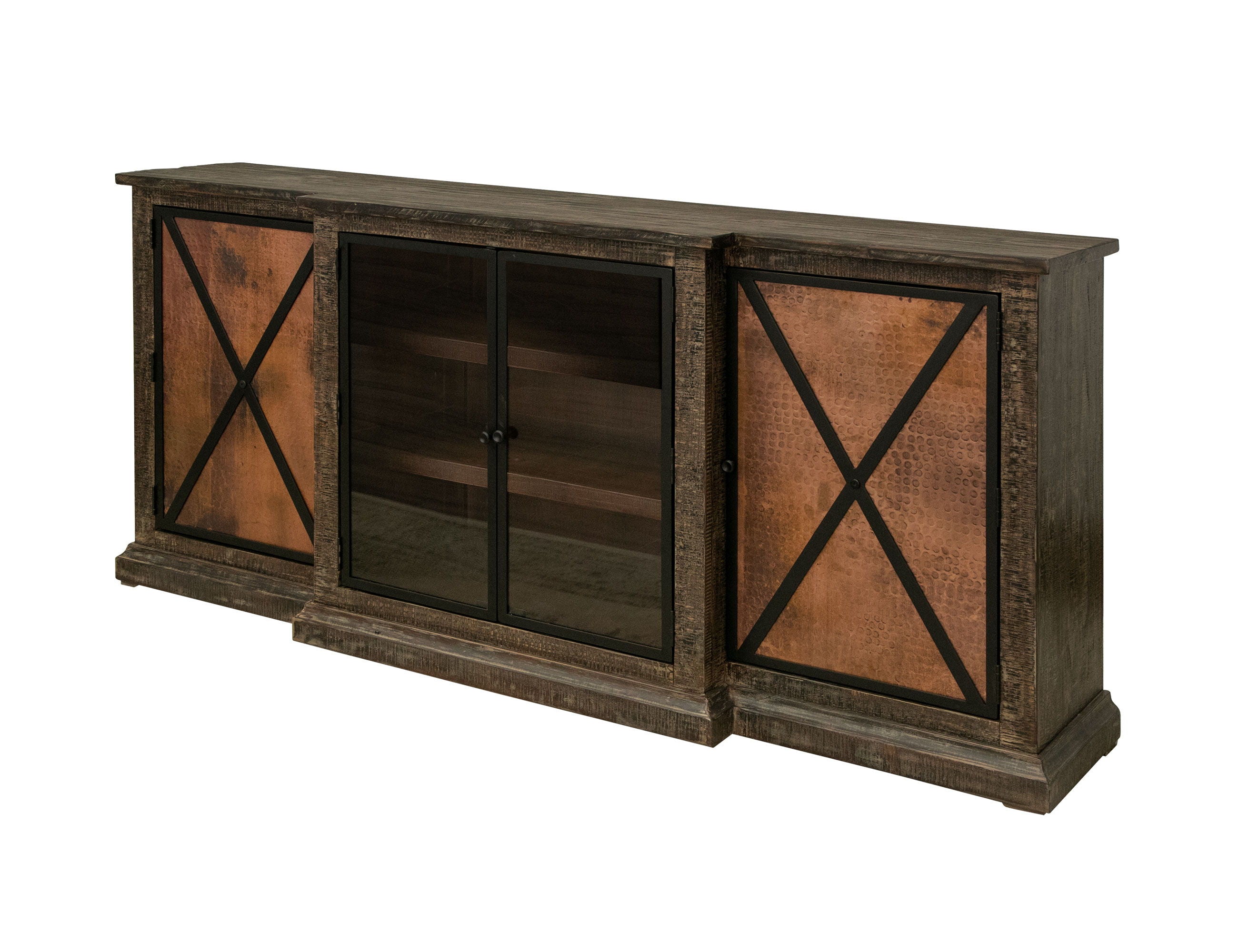 Blackburn - Console - Charred Brown - Premium TV Stands from International Furniture Direct - Just $1537.50! Shop now at brett interiors