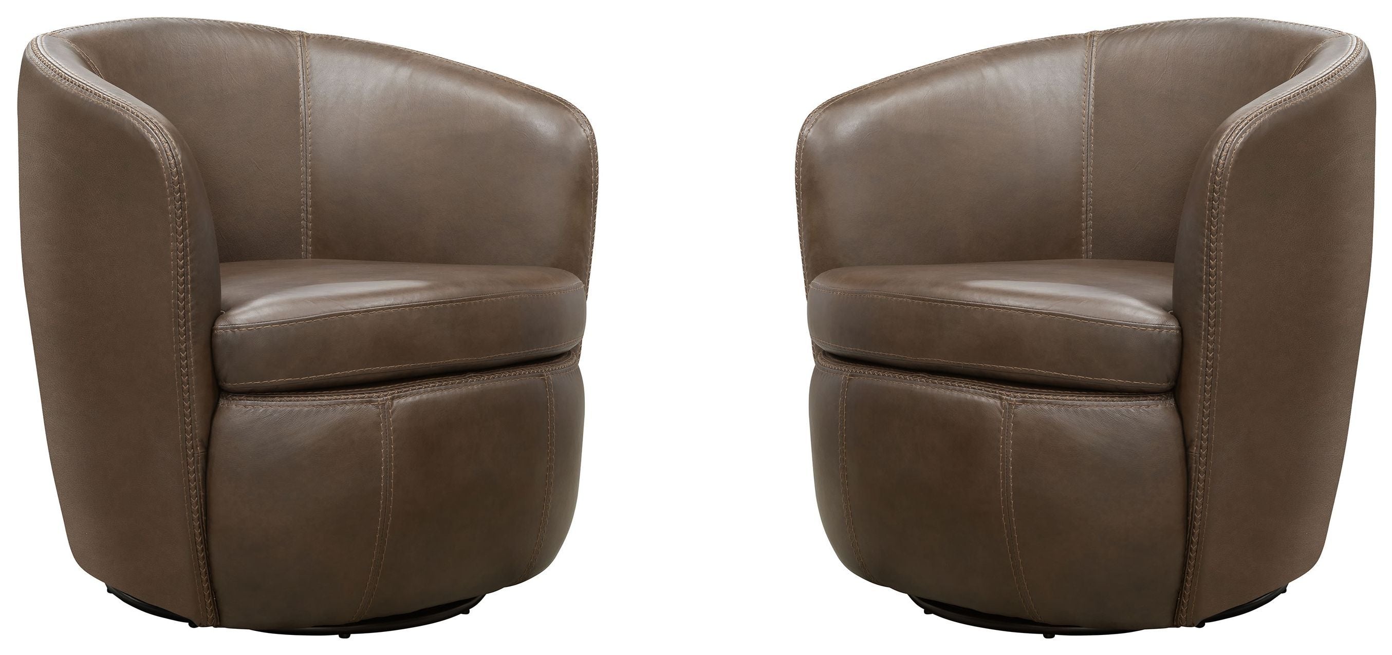 Barolo - 100% Italian Leather Swivel Club Chair (Set of 2) - Premium Chair Sets from Parker Living - Just $1095! Shop now at brett interiors