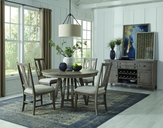 Paxton Place - Round Dining Table - Dovetail Grey - Premium Dining Tables from Magnussen Furniture - Just $959! Shop now at brett interiors