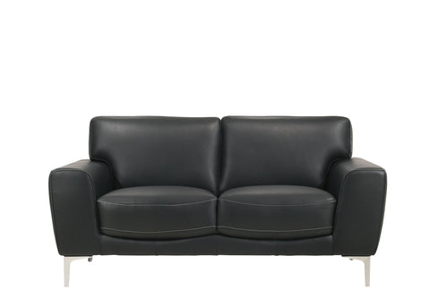 Carrara - Loveseat - Black - Premium Stationary Loveseats from New Classic - Just $1122.50! Shop now at brett interiors