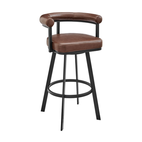 Magnolia - Swivel Stool - Black Metal - Premium Counter Height (24"-27") from Armen Living - Just $395! Shop now at brett interiors