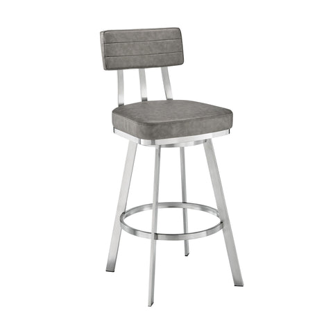 Benjamin - Swivel Stool - Brushed Steel Legs Armen Living