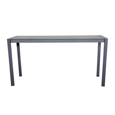 Premium Aluminum Rectangular Bar Table - Pewter - Premium Bar Tables from Gather Craft - Just $885! Shop now at brett interiors